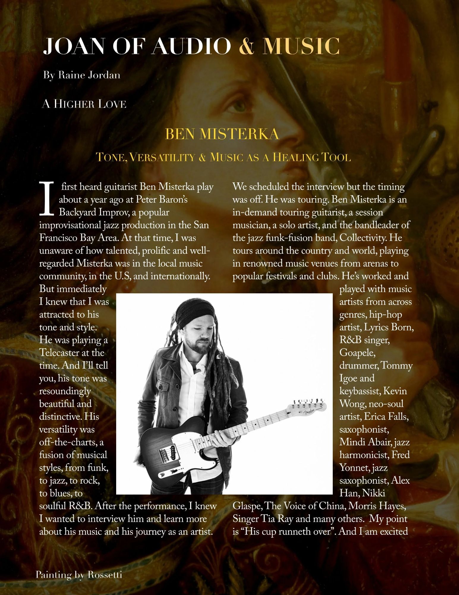 AKR Magazine, A Higher Love feature, page 1